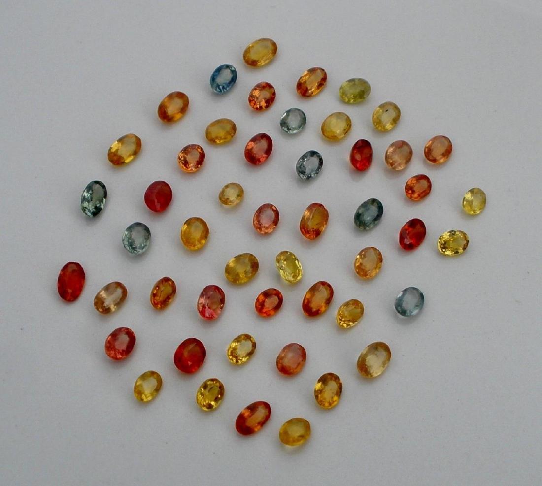 Fancy Multi Color Oval & Pear Sapphire 10 cts plus (1 of 3)