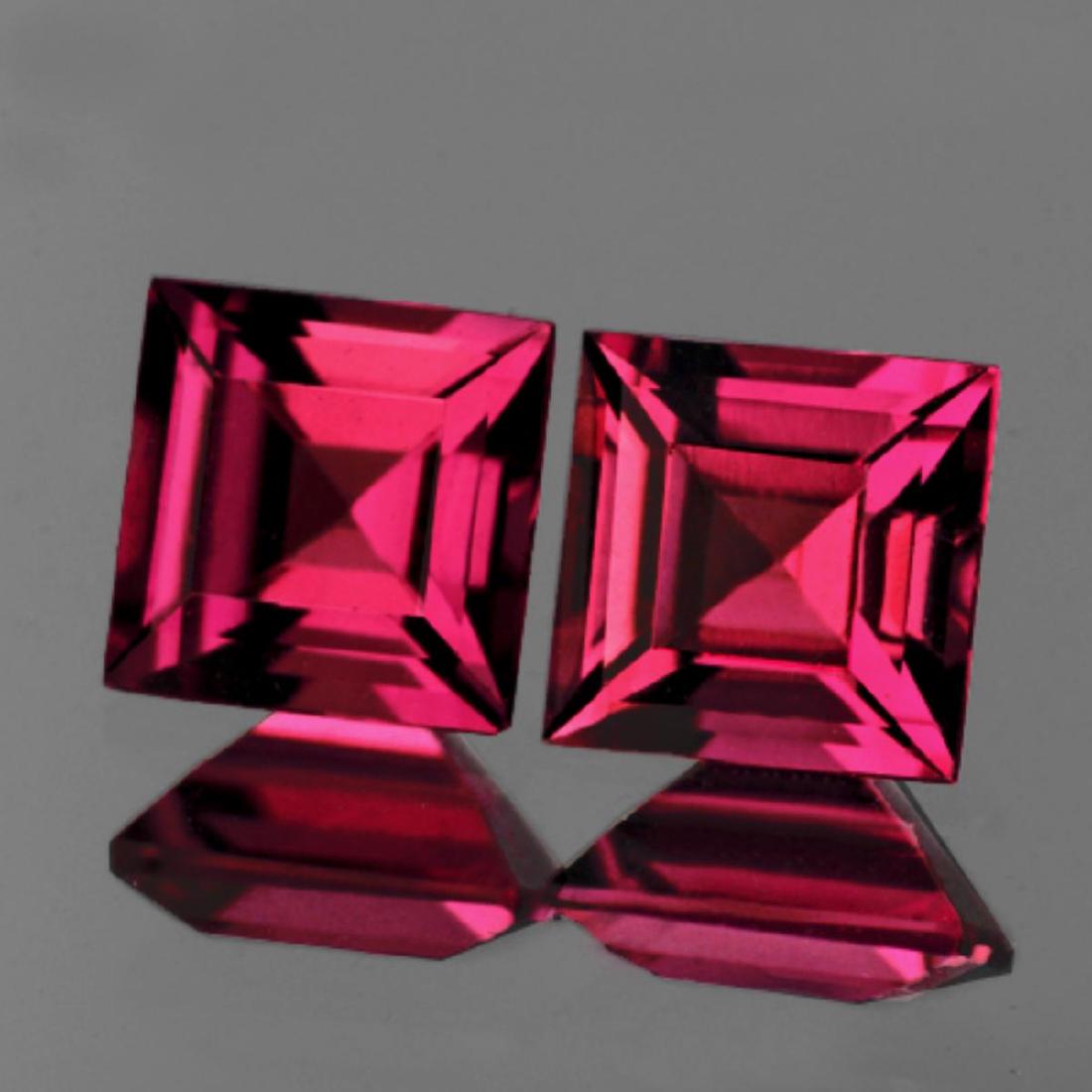 Natural Raspberry Pink Rhodolite Garnet Pair (1 of 1)