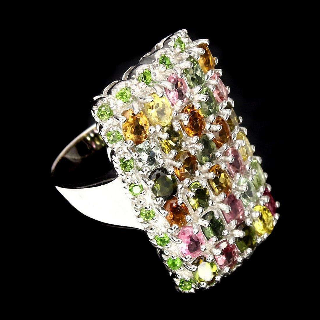 Natural Fancy Tourmaline Diopside 56.20 Ct Ring (1 of 3)