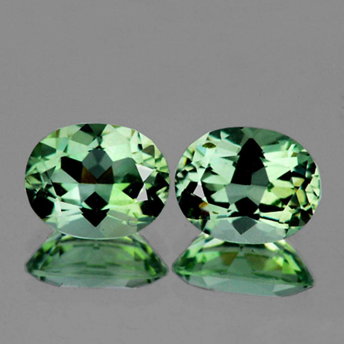 Natural Light Green Tea Amethyst Pair 11x9 MM - FL (1 of 1)