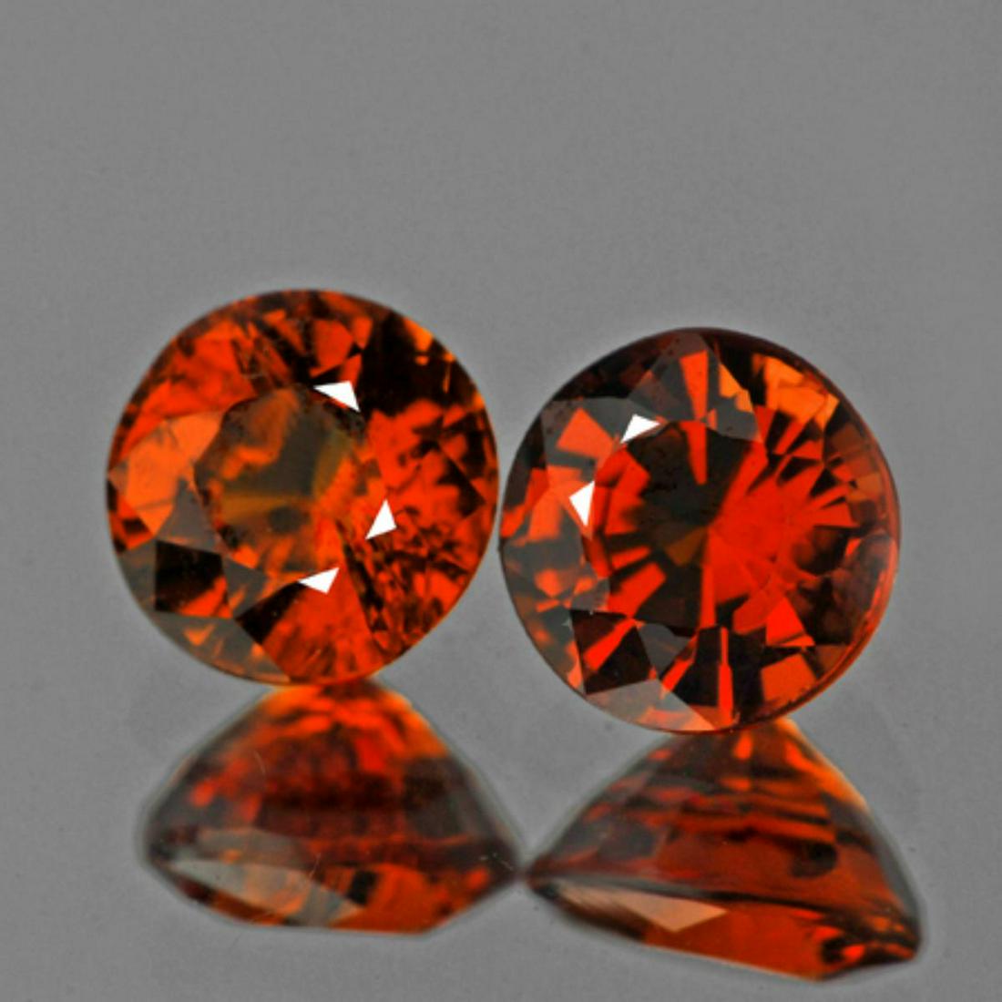 Natural Mandarin Orange Spessartite Garnet Pair 5.50 MM: Natural Spessartite Garnet... SHAPE : Round; SIZE ( L x W x D ) : 5.50 mm; QUANTITY : 2 pieces (Perfectly Matched Pair) COLOR : Mandarin Orange ; CLARITY : SI; ORIGIN : Nigeria; HARDNESS : 7.5; LUSTER