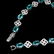Natural Top Neon Blue Apatite Bracelet - 3