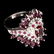 Natural Oval Marquise Rhodolite Garnet Ruby Ring - 3