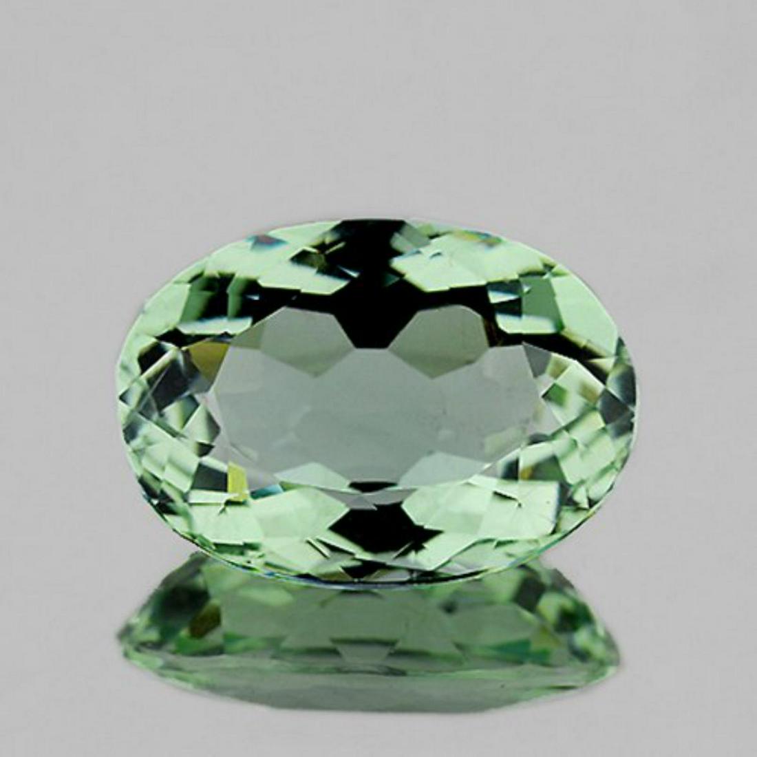 NATURAL LIGHT GREEN TEA AMETHYST 13x9.5 MM - FL (1 of 1)