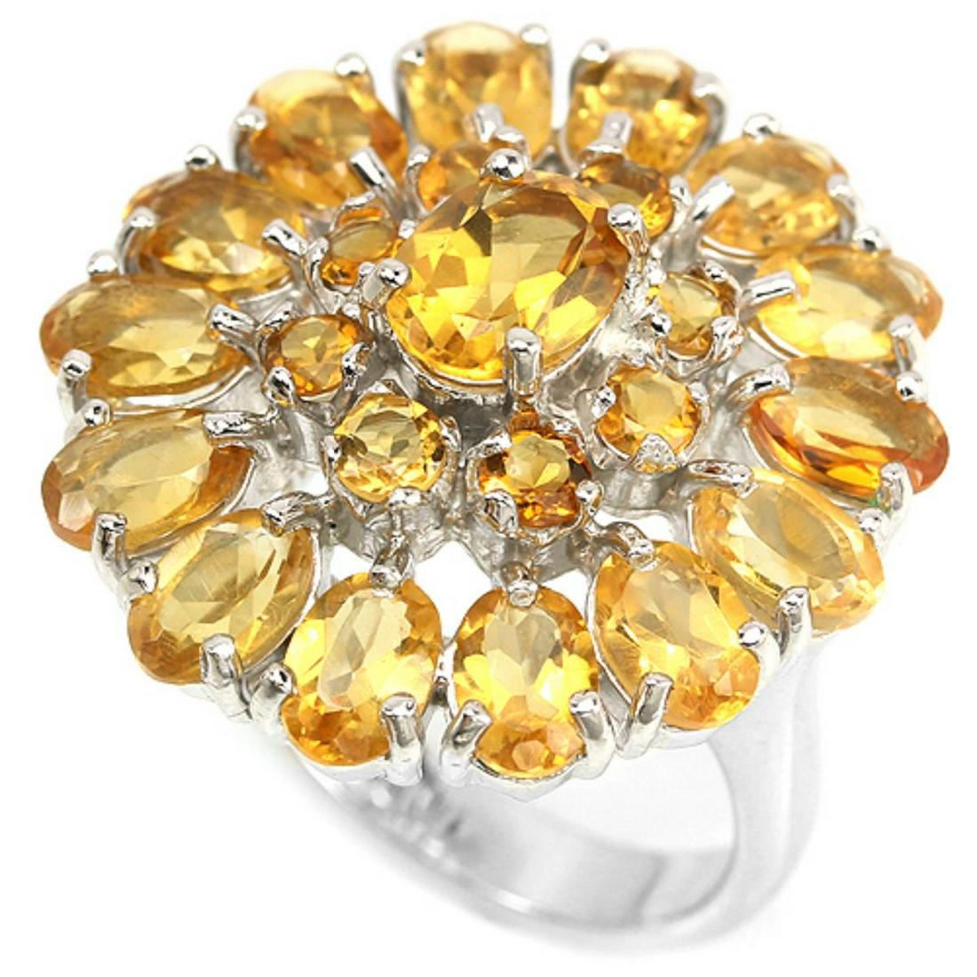 Natural Orange/Yellow Citrine Ring (1 of 1)