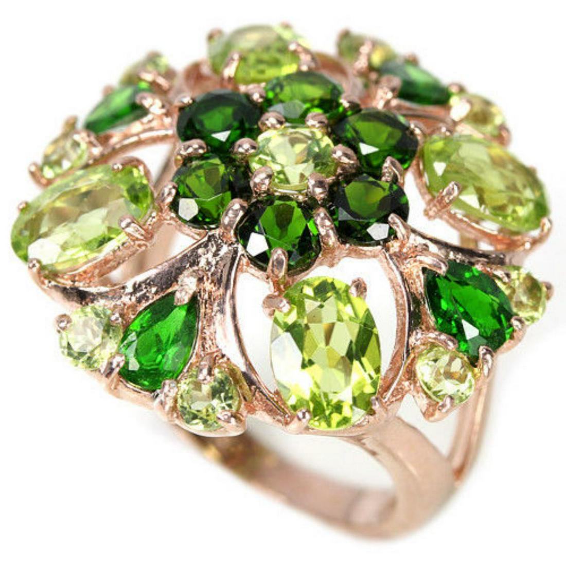 Natural NATURAL GREEN CHROME DIOPSIDE & PERIDOT Ring (1 of 3)