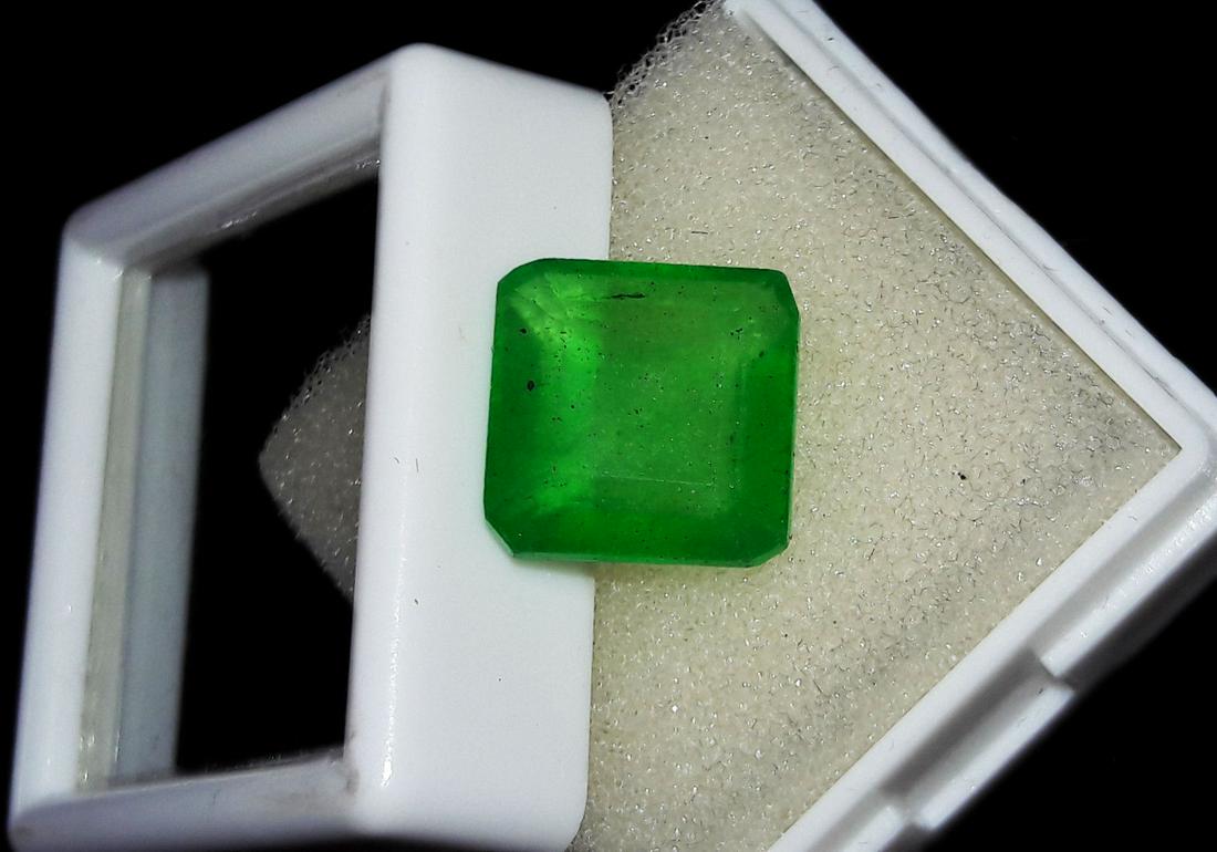 Natural Asher Cut Emerald 5.95 Ct - Certified (1 of 1)