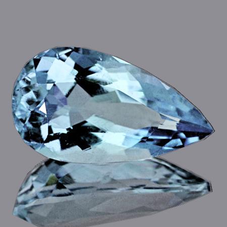 Natural AAA Aquamarine 13x7 MM - Flawless: Natural Aquamarine; WEIGHT : 2.20 cts; SHAPE : Pear; SIZE ( L x W x D ) : 12.67 x 7.34 x 4.43 mm; QUANTITY : 1 piece; COLOR : AAA Blue; CLARITY : Flawless-VVS1 AAA Grade; ORIGIN : Santa Maria de Itabi