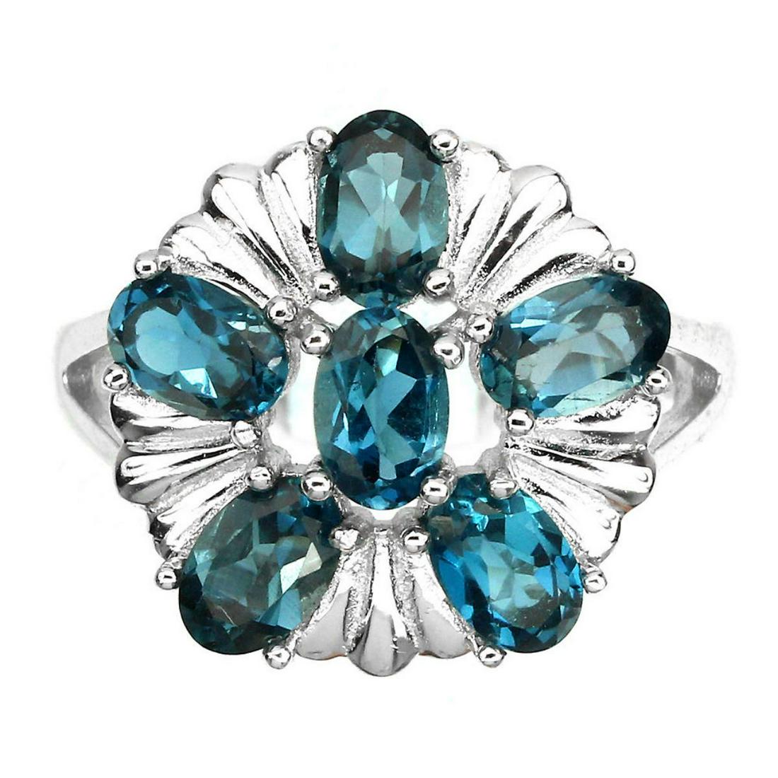 Natural London Blue Topaz Ring (1 of 2)