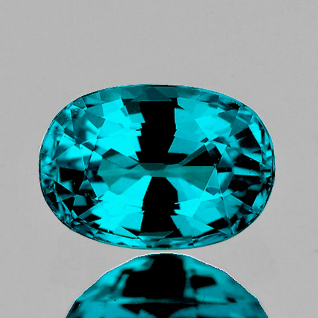 Natural Premium Electric Blue Zircon 4.90 Ct -Certified (1 of 3)