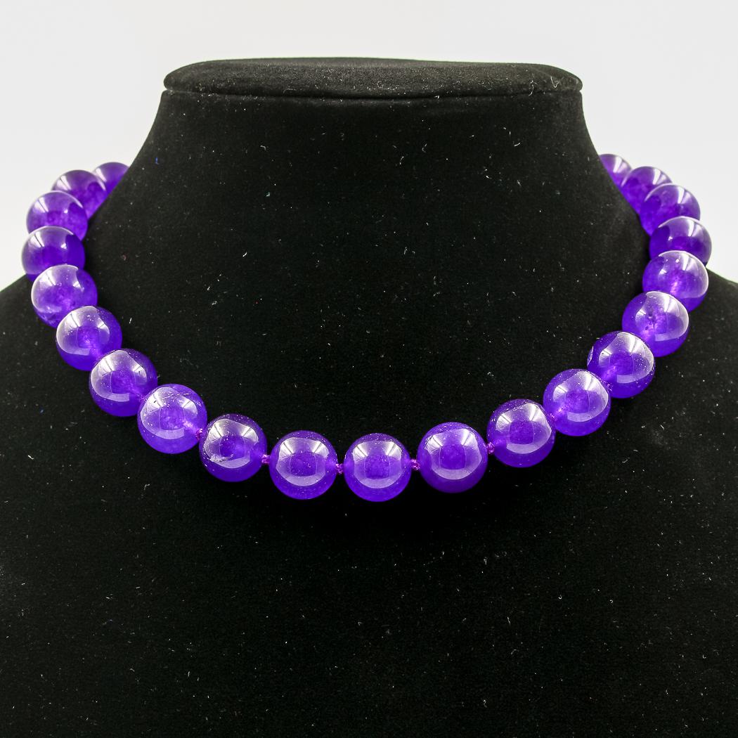 BEAUTIFUL LARGE 517 CTTW AMETHYST NECKLACE (1 of 3)