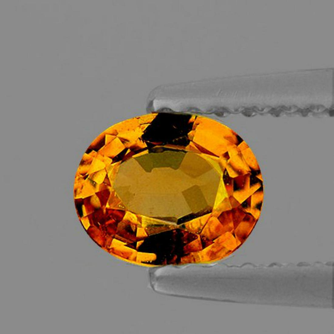 NATURAL GOLDEN ORANGE ZIRCON 3.85 Ct - FL: WEIGHT : Approximately 3.85 ctsSTONE NAME : Natural Zircon (Earthly Mined)SIZE ( L x W x D ) : 9.77 x 7.85 x 4.50 mmCOLOR : Golden Yellow AAA+ Color SHAPE : Oval (Step Cut)QUANTITY : 1 pieceLUSTER : E