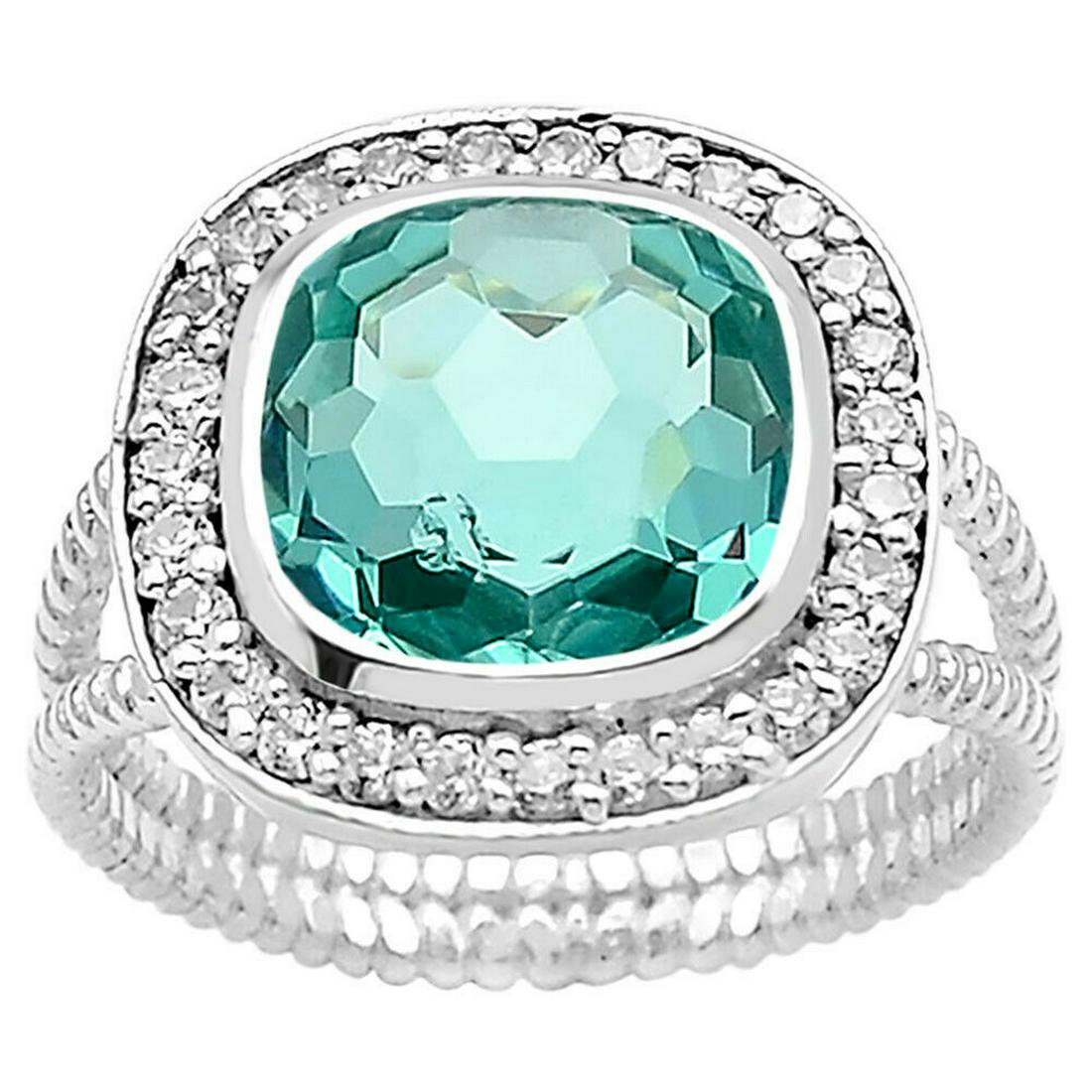 GORGEOUS 4.5 CT PARAIBA TOURMALINE RING (1 of 2)