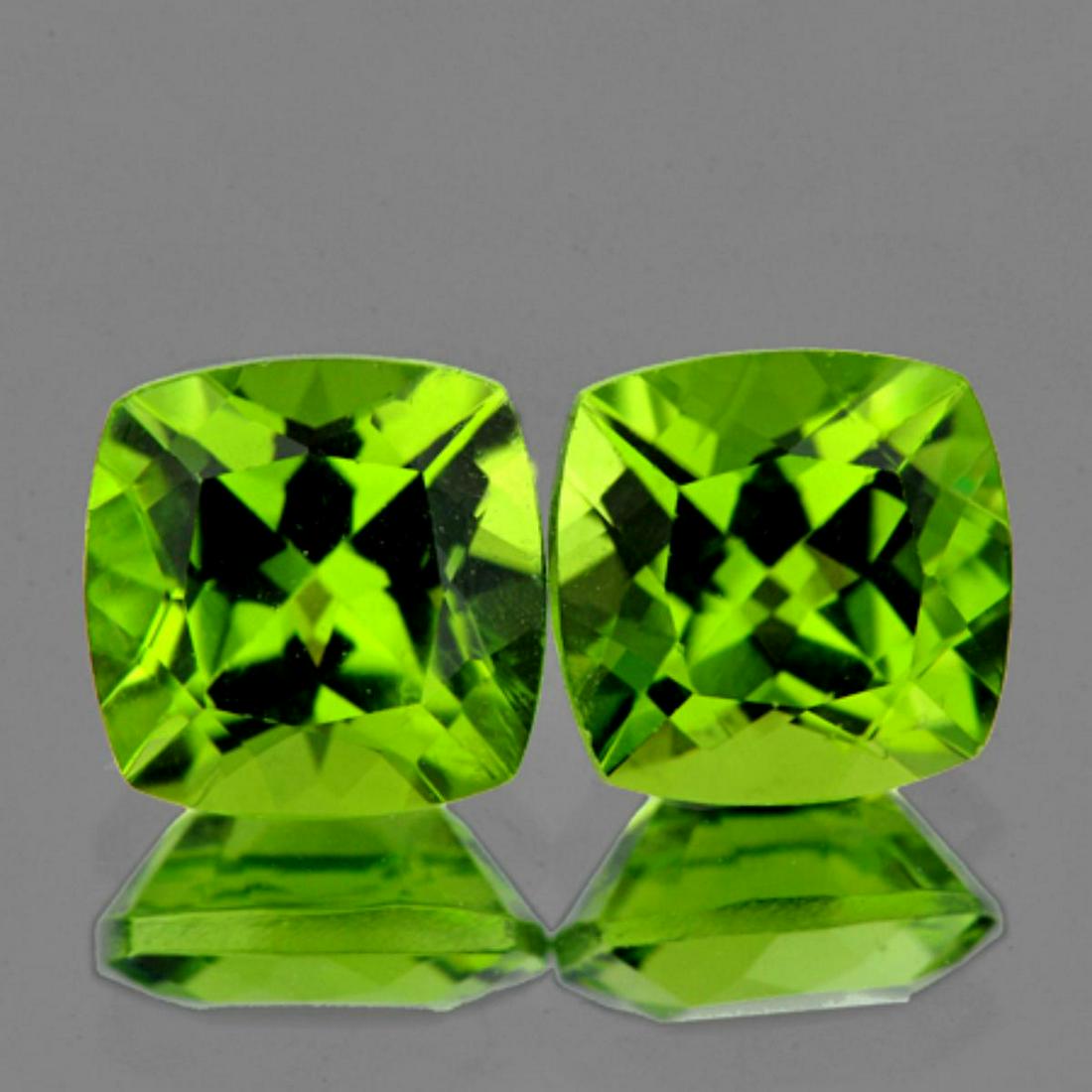 Natural Green Peridot Pair (Flawless-VVS1): Natural Peridot ...... SHAPE : Cushion; SIZE ( L x W x D ) : 7.00 mm QUANTITY : 2 pieces ( Perfectly Matched Pair ) COLOR : Green Best Color CLARITY : IF-VVS1 (BEST QUALITY) ORIGIN : PAKISTAN HARDNESS