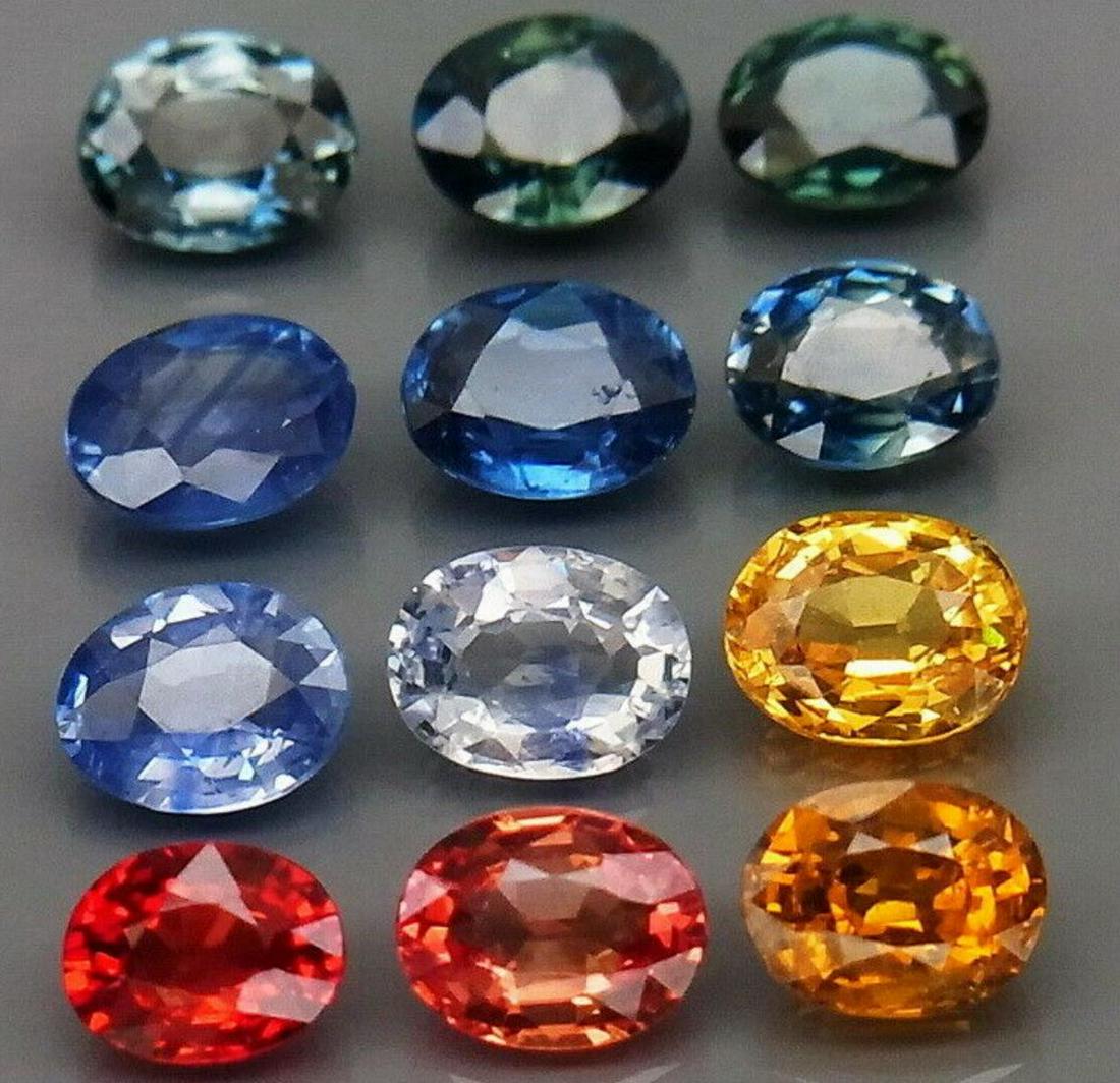 Natural Fancy Color Sapphire 4.11 Cts (1 of 3)