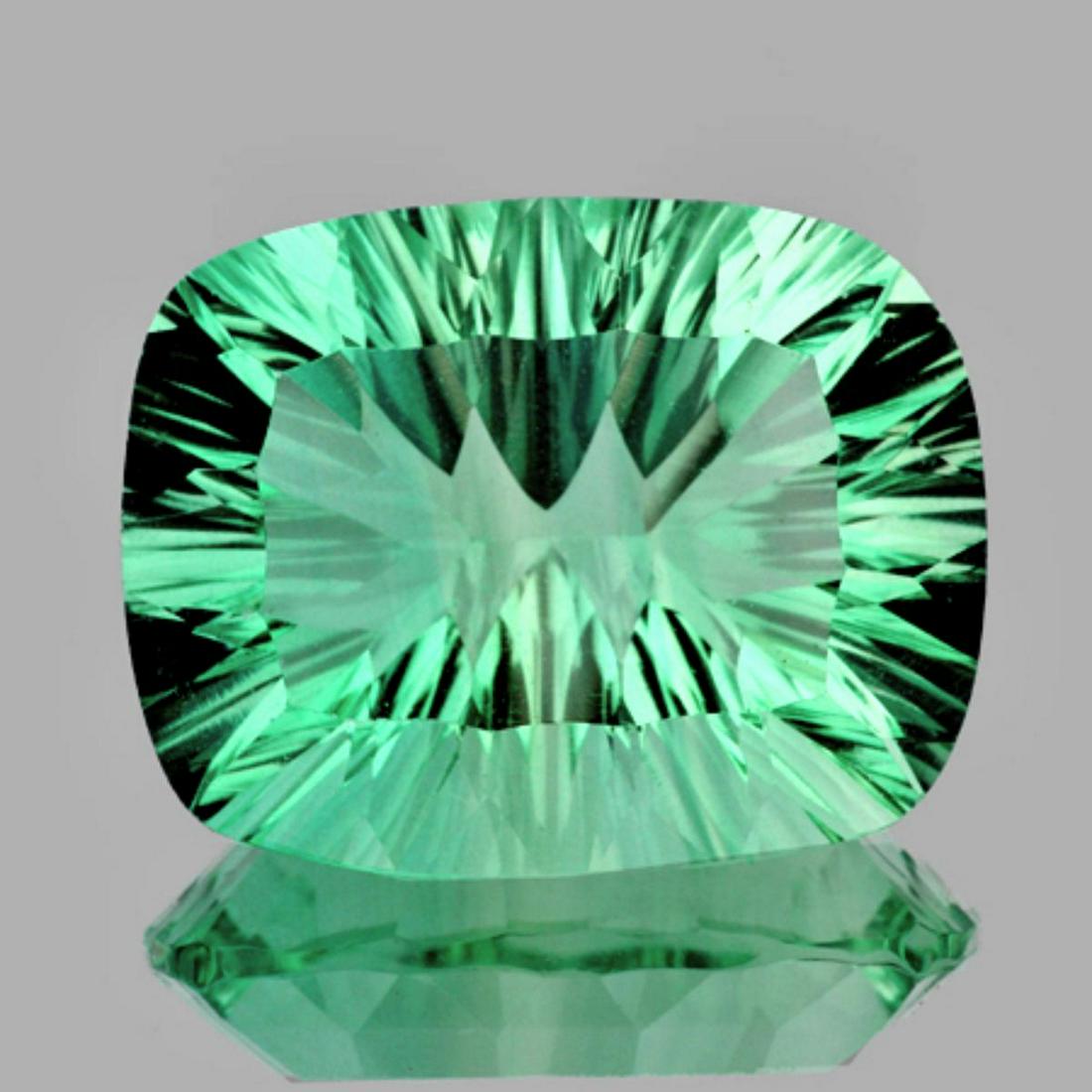 Natural ConCave Cut AAA Paraiba Green Blue Fluorite (1 of 1)