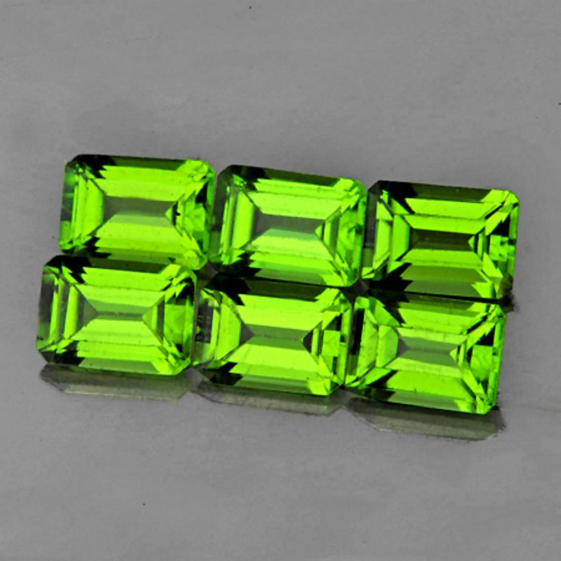 Natural AAA Green Peridot 7x5 MM 6 Pcs - FL (1 of 1)
