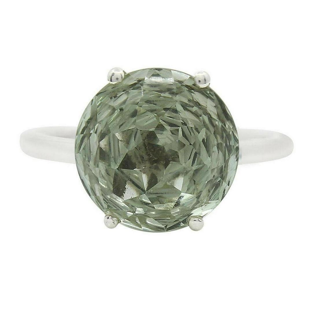 NATURAL HAND CARVED GREEN AMETHYST RING (1 of 2)