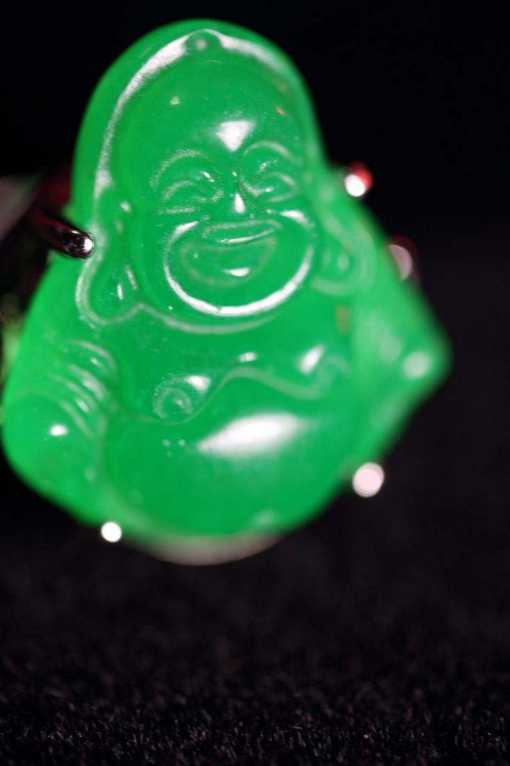 Natural Premium quality Jade Buddha Ring (1 of 1)