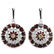 Natural Garnet & Citrine Earring