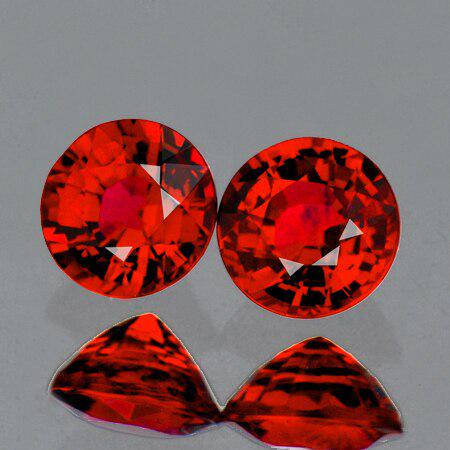 Natural  AAA Red Orange Sapphire Pair{Flawless-VVS1 (1 of 1)