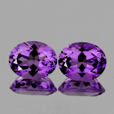 Natural  AAA Purple Amethyst Pair{Flawless-VVS1} (1 of 1)