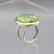 NATURAL 14.5 CT GREEN TURQUOISE COPPER RING - 4