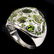 Natural Green Peridot & Chrome Diopside Ring - 2