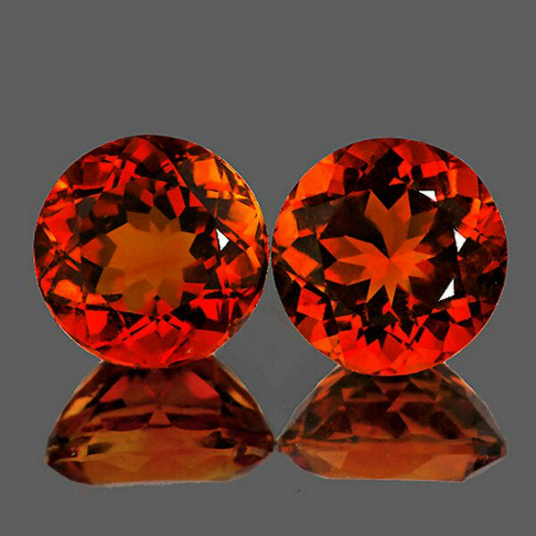 Natural Rare Madeira Top Orange Citrine Pair - FL (1 of 1)