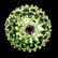 Natural Rhodolite Garnet Chrome Diopside Peridot Ring - 2