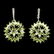 Natural Peridot Rhodolite Garnet 63 Cts Earrings