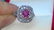 Stunning Kashmir Sapphire Diamond & Gold Ring - GRS - 2