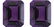 Emerald Cut Amethyst Pair 20.01 Carats - VVS