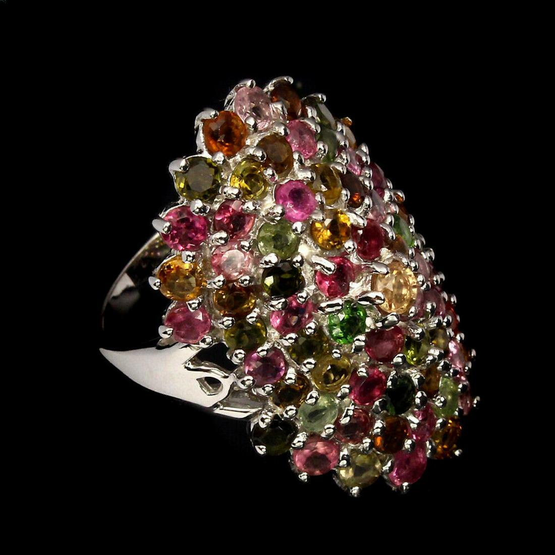 Natural Multi Color Tourmaline Ring (1 of 3)