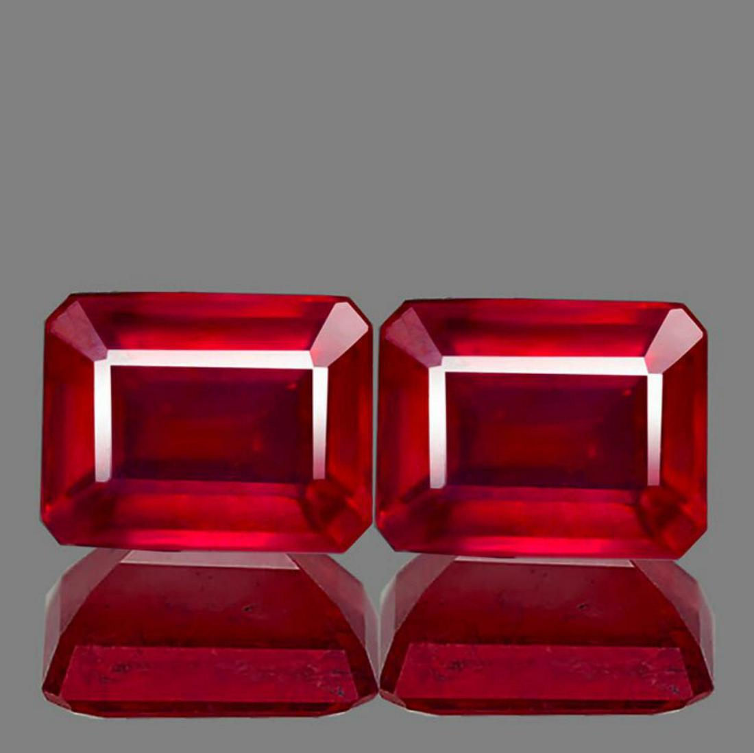 Natural AAA Fire Red Mozambique Ruby Pair (1 of 1)