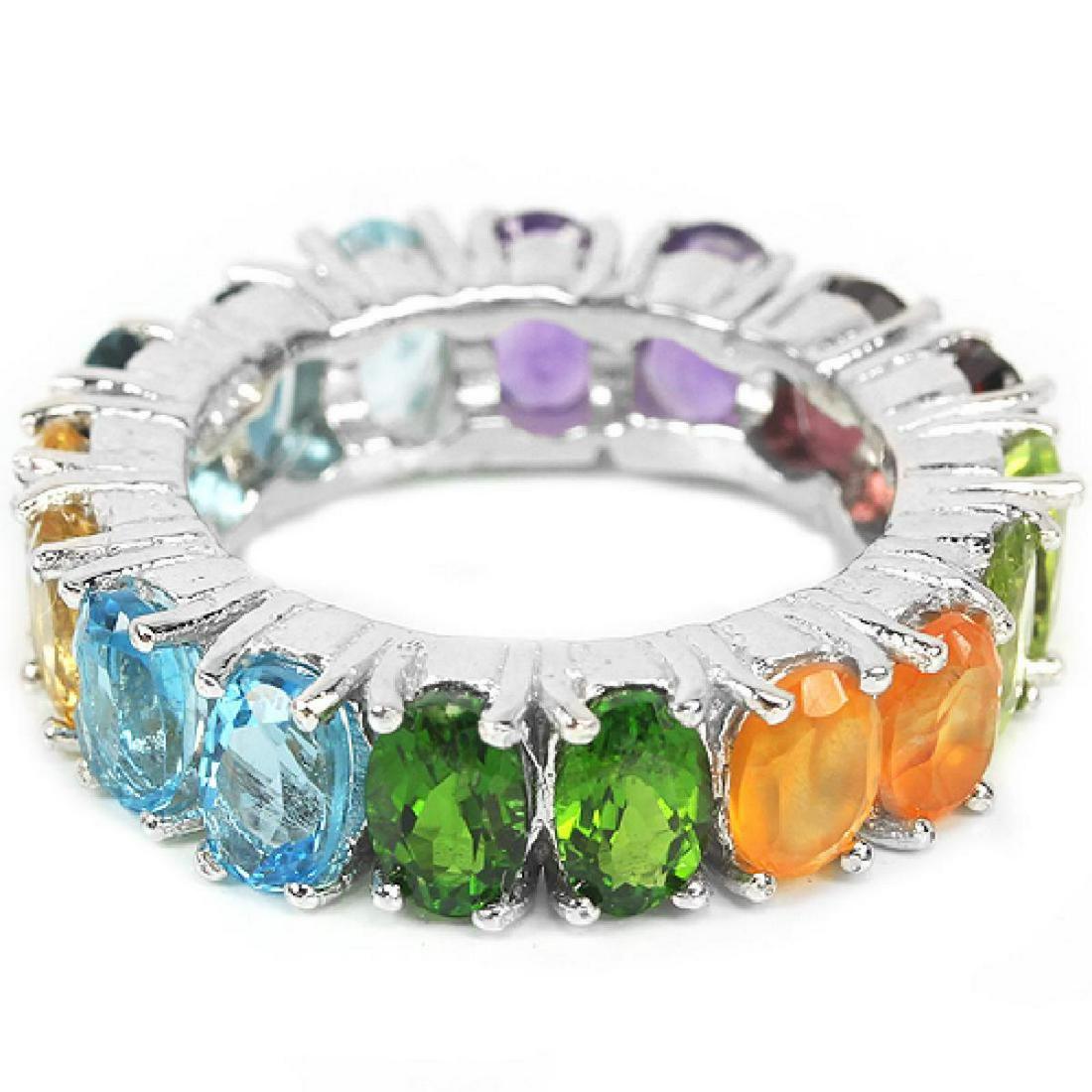 Natural Opal & Multi Gem Eternity Band (1 of 1)