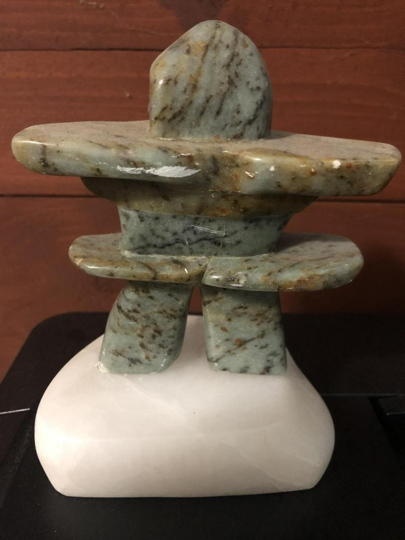 Hand Made Soap Stone Inuit Inukshuk (1 of 1)