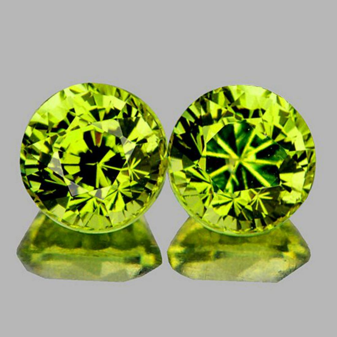 Natural AAA Green Yellow Mali Garnet Pair{Flawless-VVS} (1 of 1)