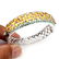 Natural Top Rich Yellow Citrine & Emerald Bangle - 2