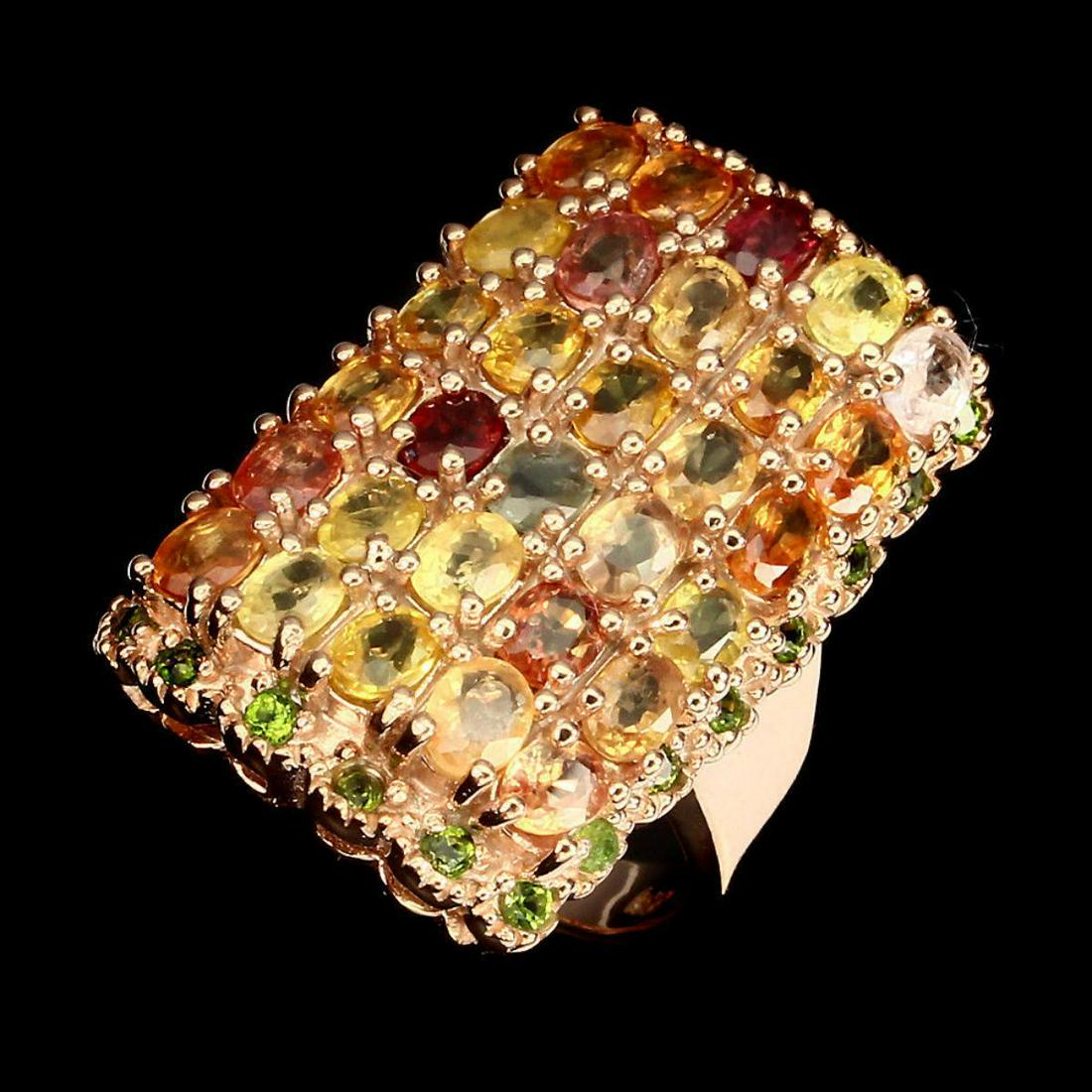 Natural Fancy Sapphire Chrome Diopside Ring (1 of 3)