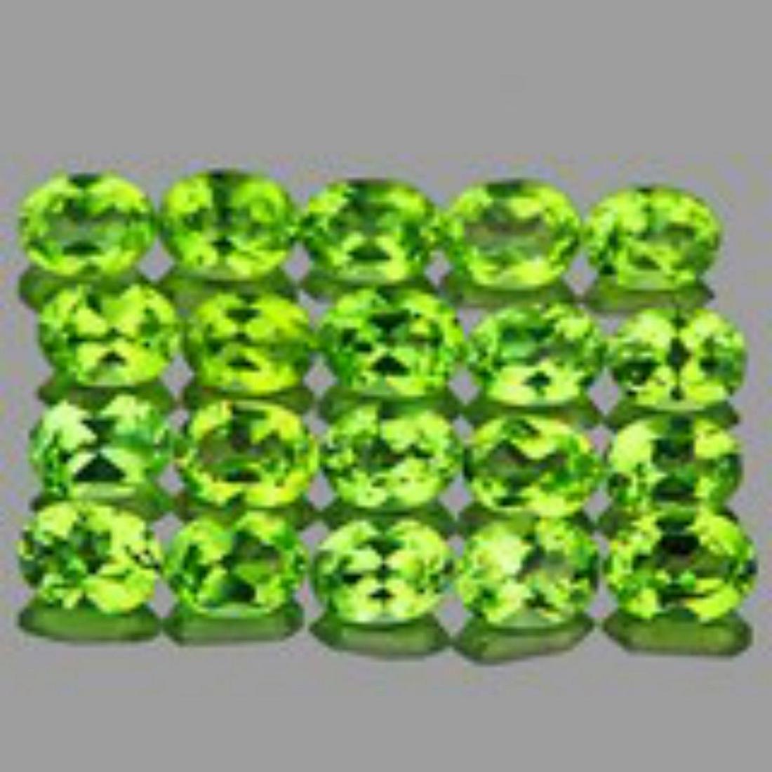 Natural Green Peridot 20 Pcs {Flawless-VVS1}: Natural Green Peridot 20 Pcs {Flawless-VVS1}..size 4x3 MM...Origin - pakistan;