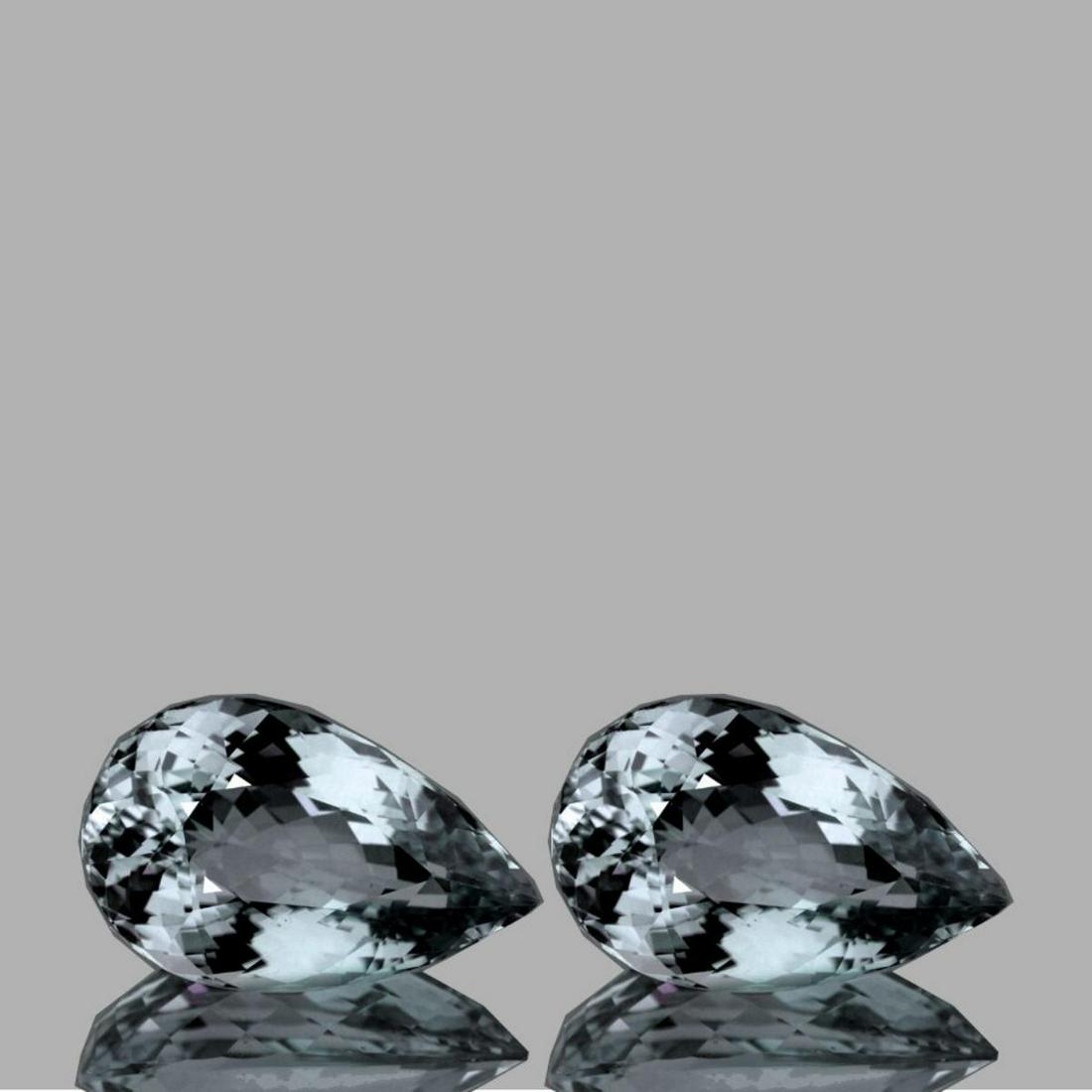 Natural Light Sky Blue Aquamarine Pair 11x7 MM (1 of 1)