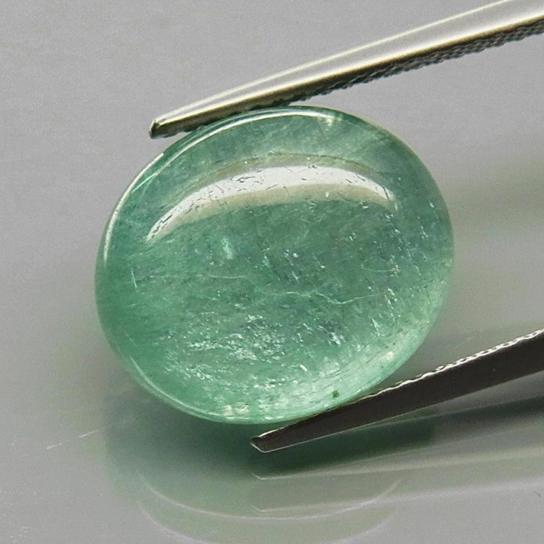 Natural BIG Oval Cabochon Aquamarine Brazil 10.78 CT (1 of 1)