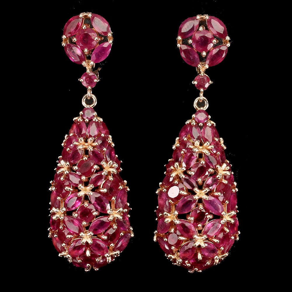 Natural Pigeon Blood Red Ruby Earrings (1 of 3)