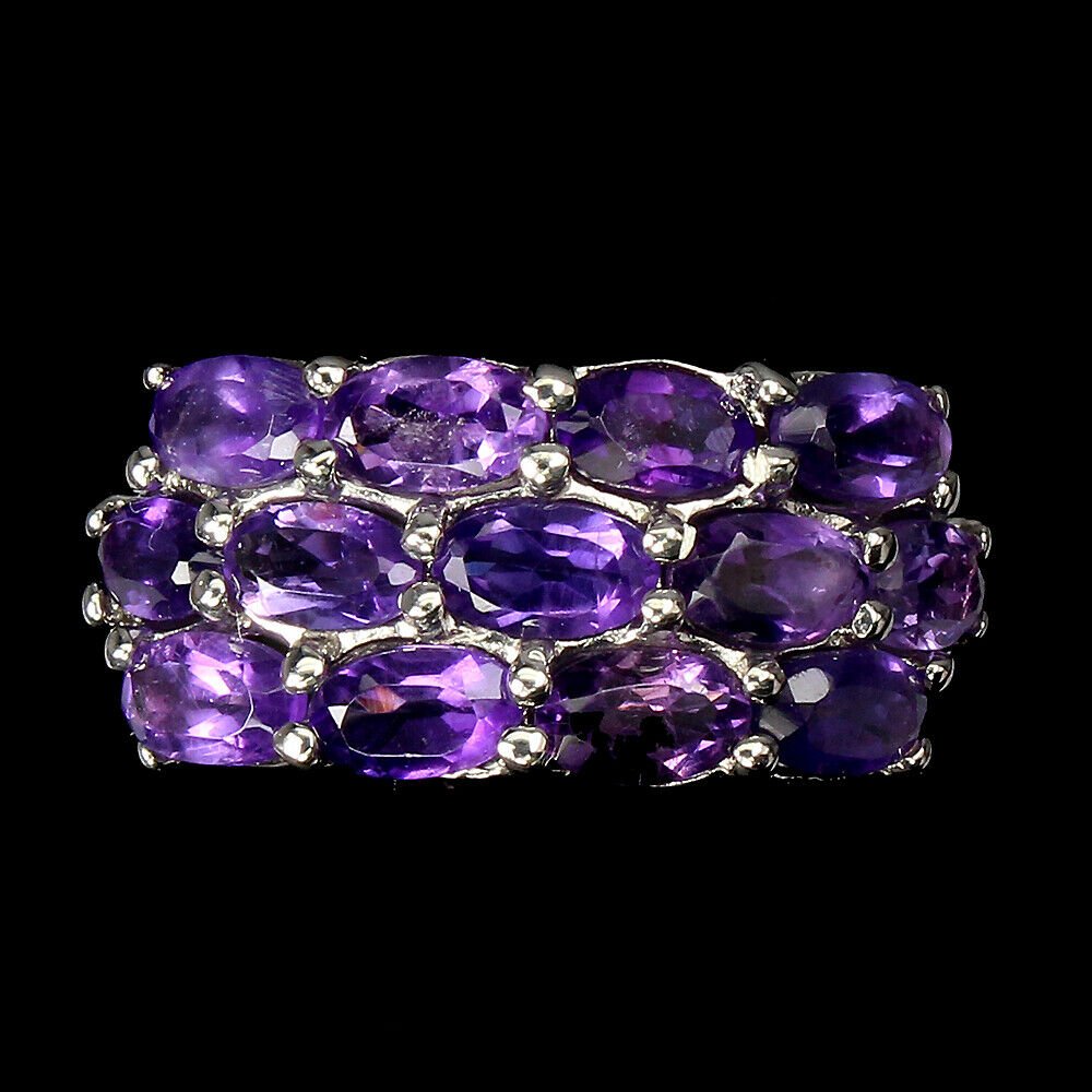 Natural Unheated Oval Amethyst Ring (1 of 2)