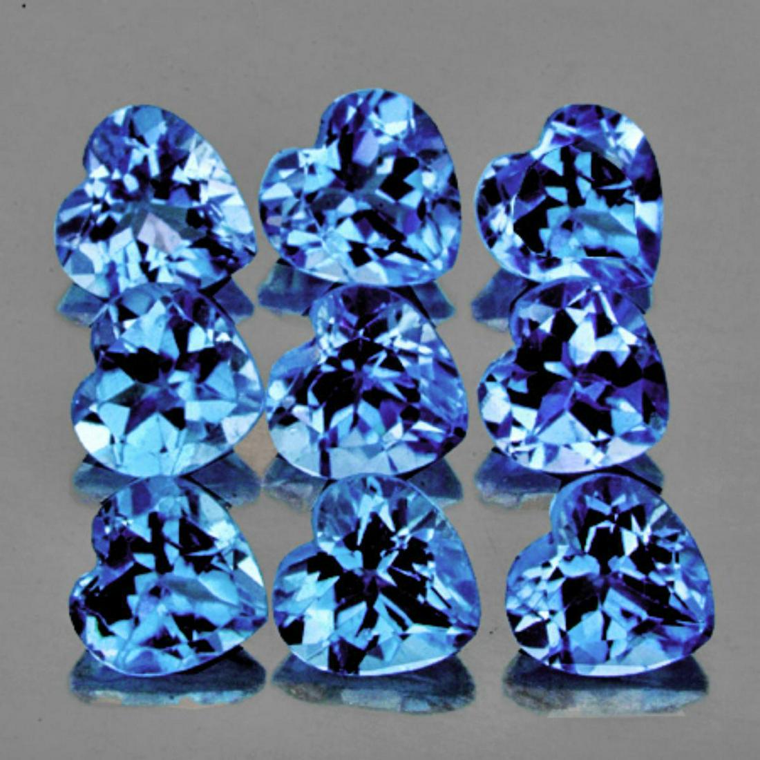 Natural Santa Maria Blue Aquamarine Hearts 4 mm - VVS (1 of 1)