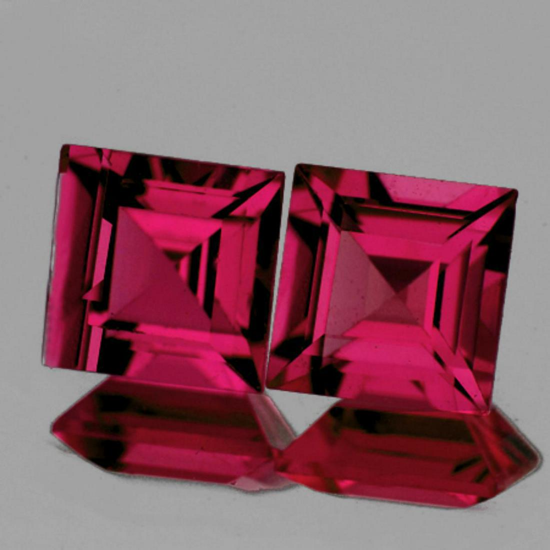 Natural Raspberry Pink Rhodolite Garnet Pair (1 of 1)