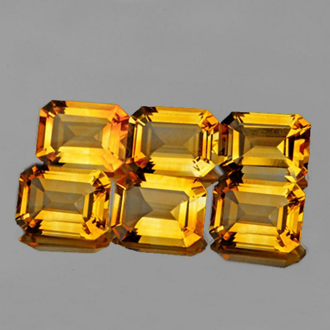 Natural Golden Yellow Citrine 6 Pcs {Flawless-VVS1} (1 of 1)