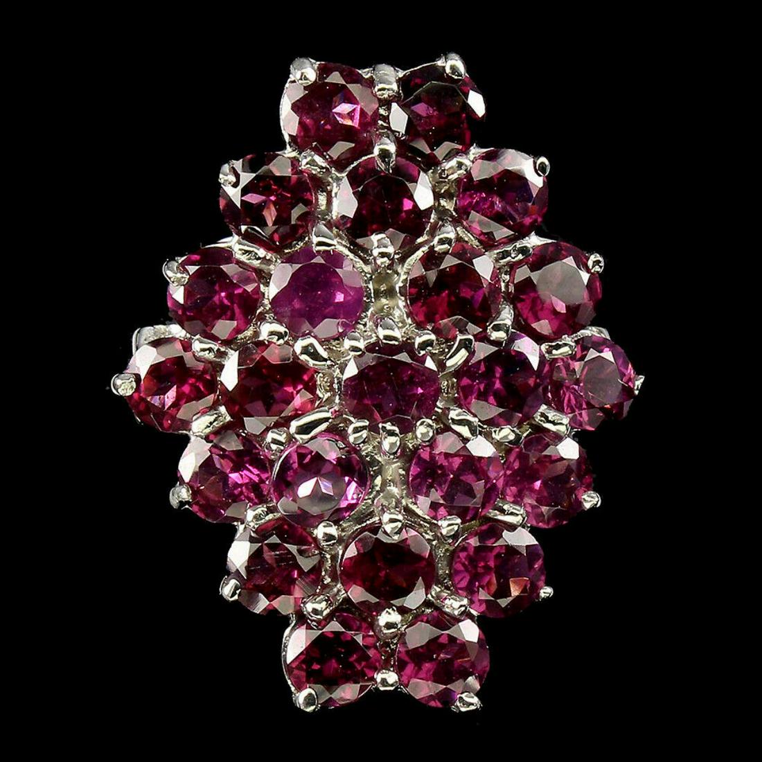 Natural Unheated Rhodolite Garnet Ring (1 of 3)