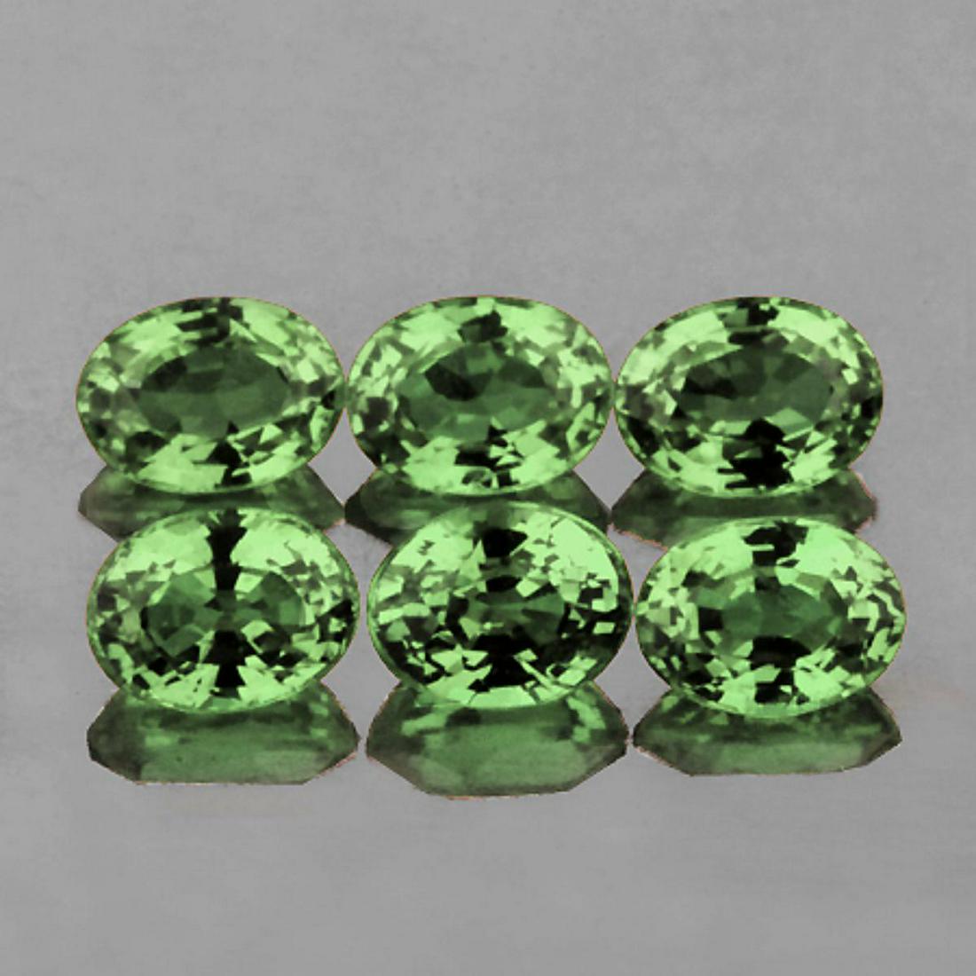 Natural Green Sapphire (6 Pcs) 5x4 MM - FL (1 of 1)